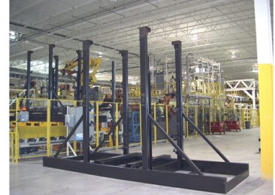 Custom Vehicle Structure, Black Finish.