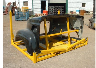 Custom Shipping Rack, Yellow Finish.