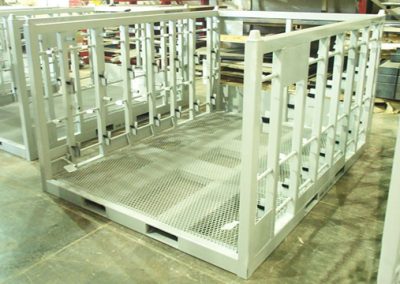 Custom Shipping Rack, White Finish.