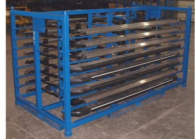 Custom Shipping Rack, Blue Finish.