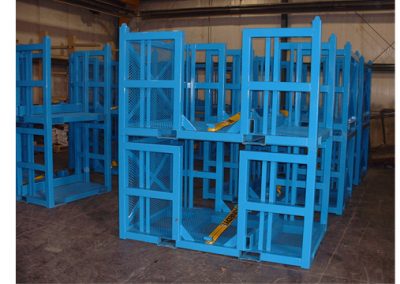 Custom Shipping Rack, Baby Blue Finish.