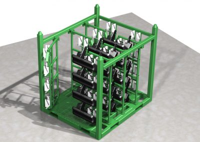 Shipping Rack, Green Finish.