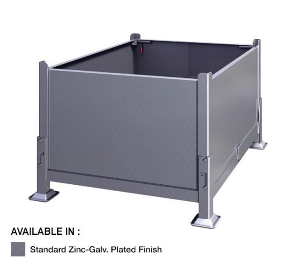 Knock Down Solid Bin – No Gates.