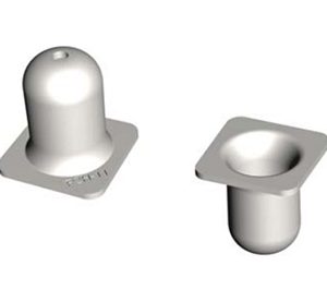 2″ Stamped Steel Pin Foot with Round Pin & Drain Hole.