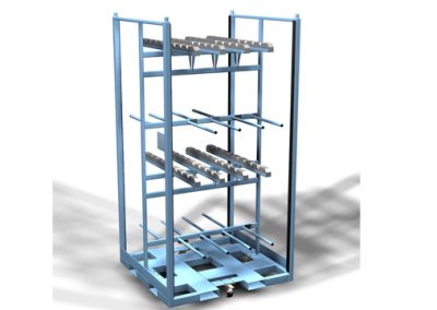 Returnable Shipping Rack, Mint Finish.