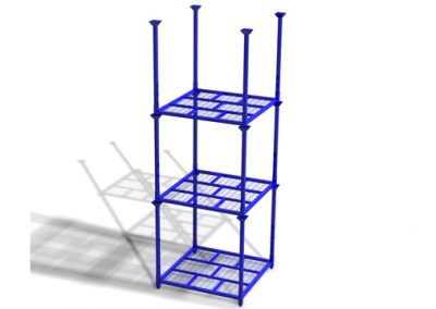 Custom stacking Racks, Purple Finish.